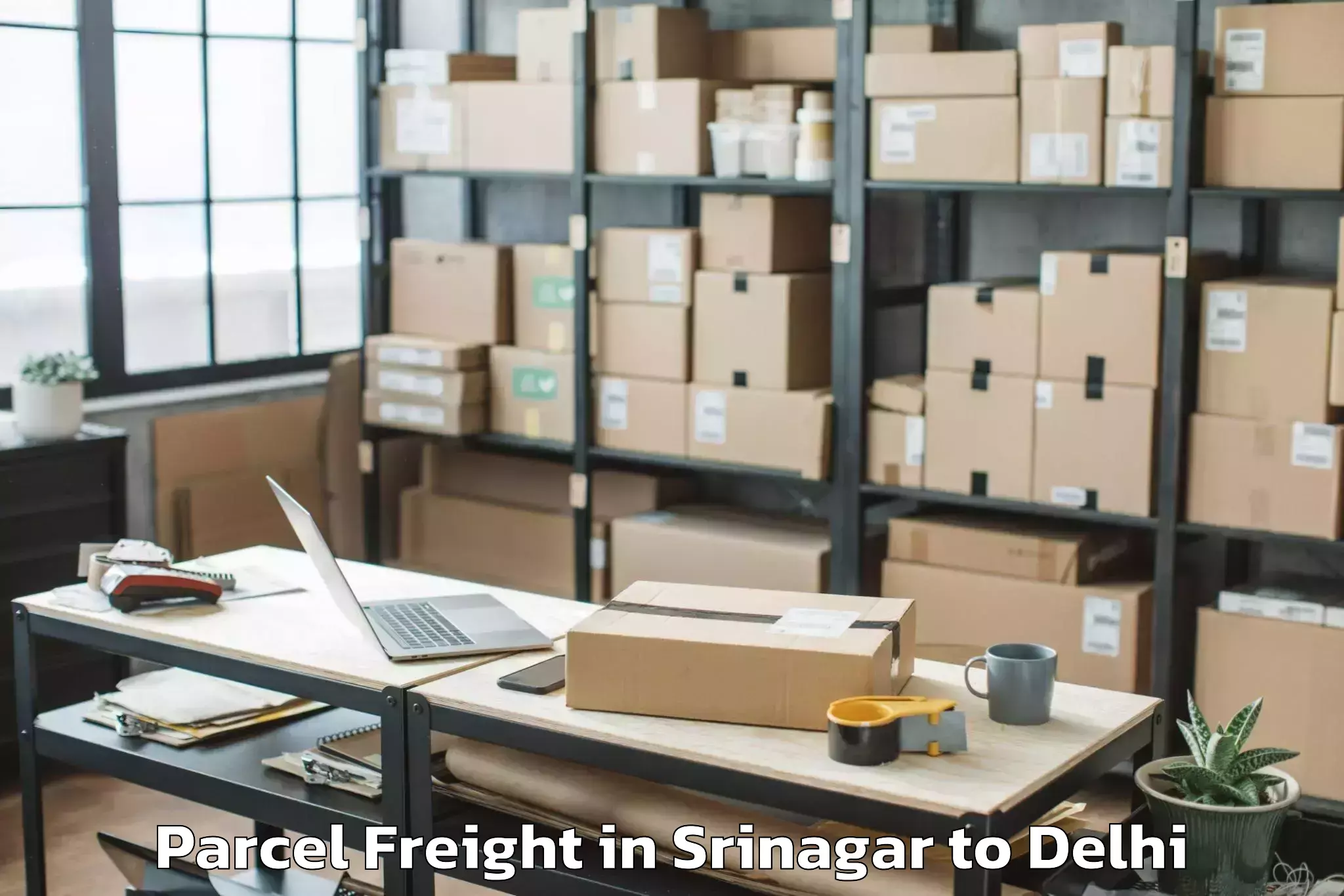 Book Srinagar to Pacific Mall Parcel Freight